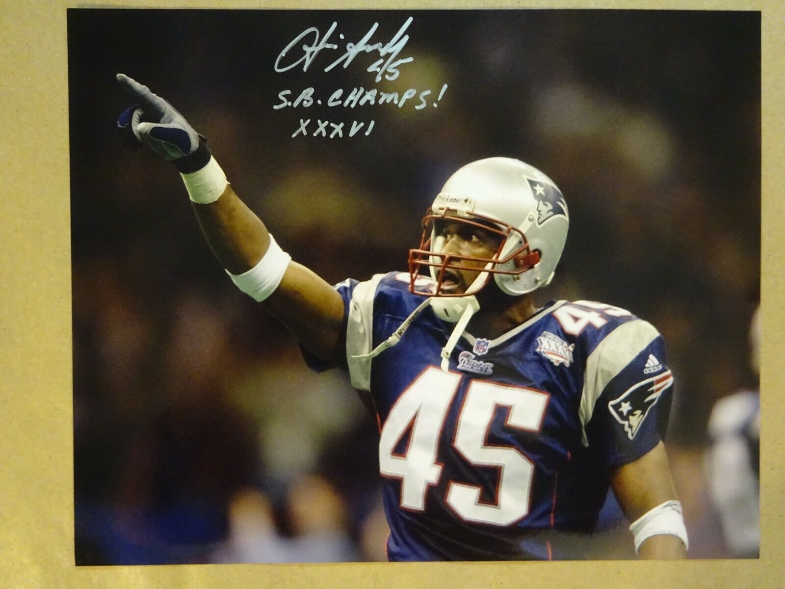 Autographed OTIS SMITH Signed 8x10 Photo Poster paintinggraph New England Patriots Football