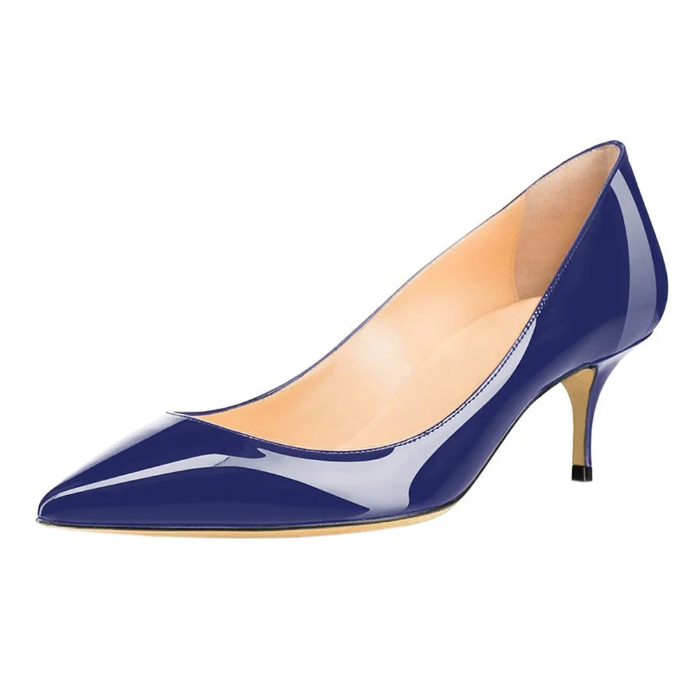 2.36" Kitten Heels Pumps Comfortable Women Daily Shoes-MERUMOTE