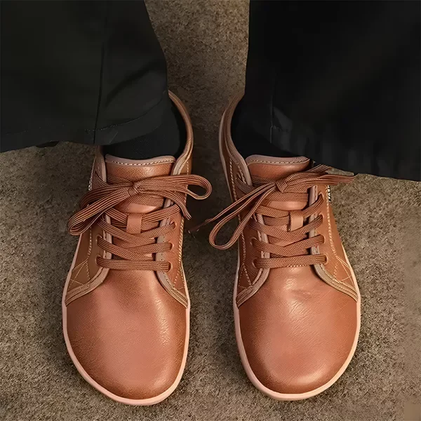 Zero Drop Leather Shoes Barefoot Sneakers
