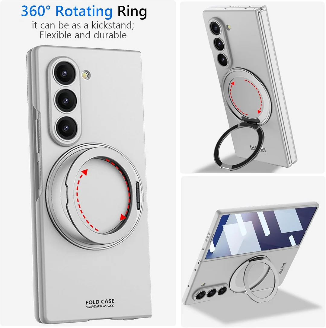 Compatible with Samsung ZFold7/6 mobile phone case 5/4 external 360 rotating bracket magnetic wireless charging ultra-thin protective cover