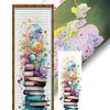 Stack Of Books With Flowers - 11CT Stamped Cross Stitch - 30*80cm