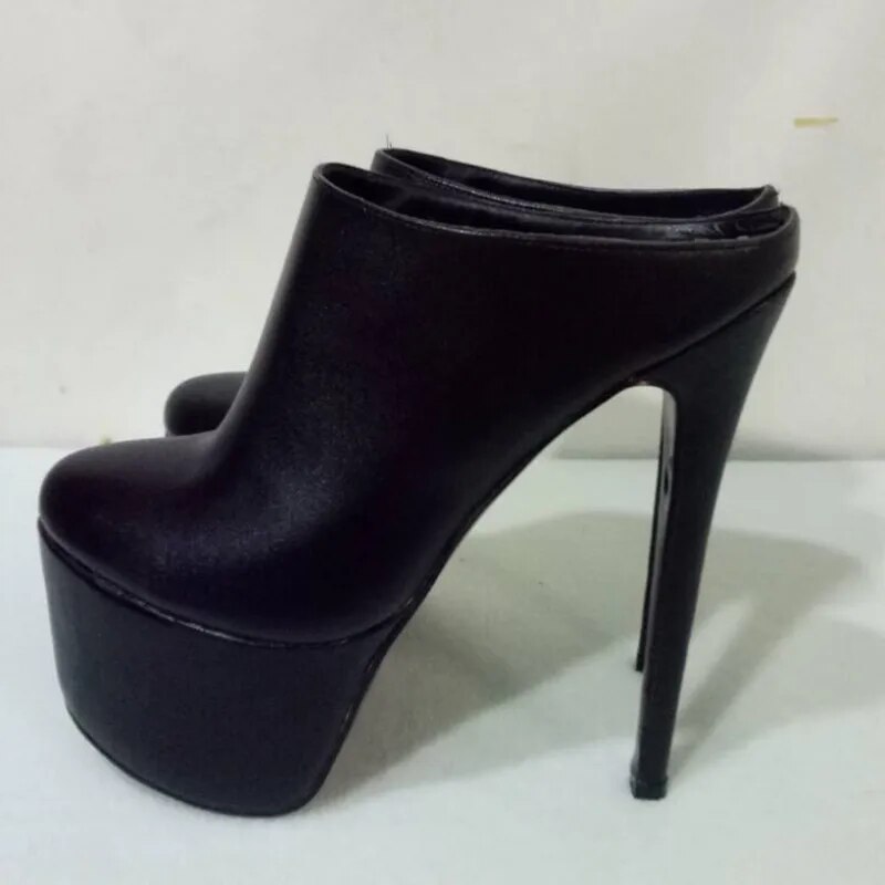 TAAFO Women's High Heel Slippers 18 Cm Outdoor Slippers Show Nightclub Women's Shoes