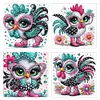 （Multi-Style)Colorful Chicken-Partial Special Shaped Diamond Painting 30*30CM