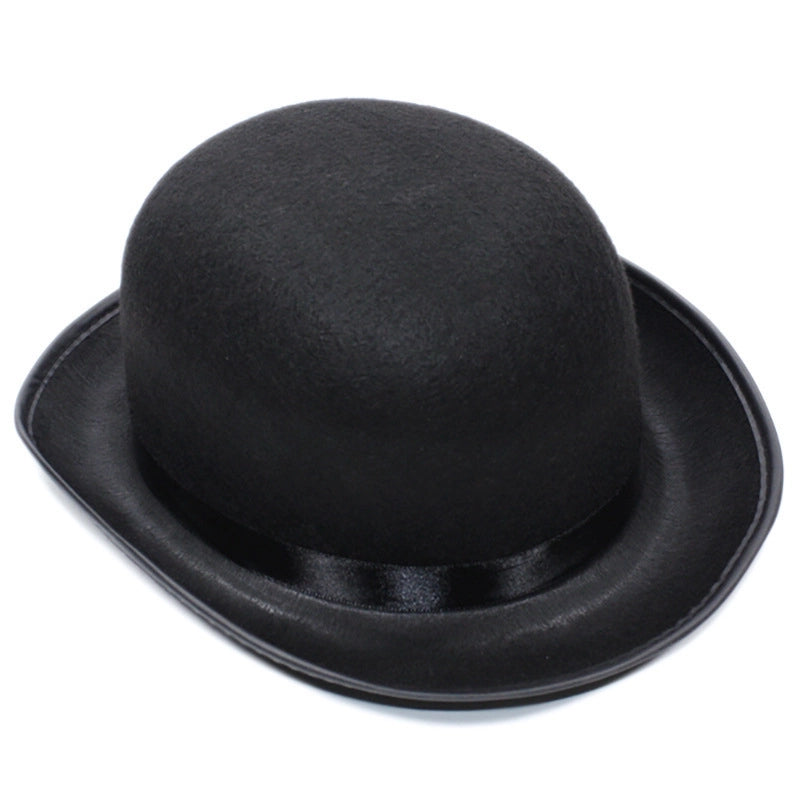 High Hat Retro British Gentleman Jazz Hat Magician Hat Performance Sequin Hat Rain Silk High Barrel Top Hat Non-woven Fabric