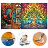 3PCS Tree Coloring Book Set Mindfulness Art Books for Adults 