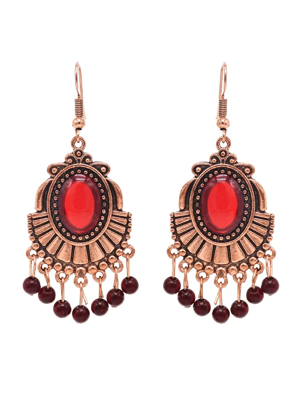 Vintage Red Garnet Earrings