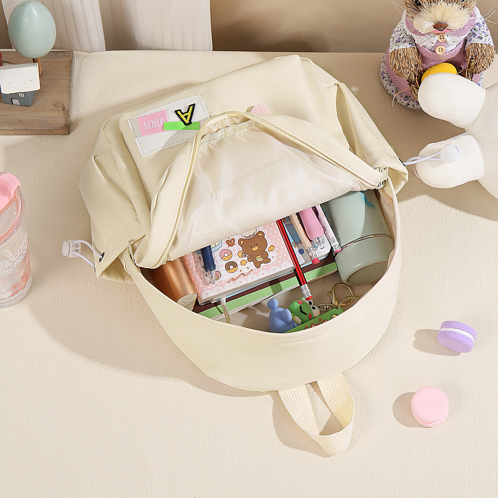 Zaino carino con Nome Personalizzato da Scuola per Studenti/bambini/ragazzi/viaggio 