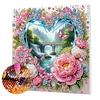 (Pre-Framed)Heart Landscape-Special Shape Diamond Painting Kit(25x25cm)