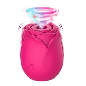 Rose Sucking and Vibrating Massager – G-Spot Vibrator and AV Stick for Women