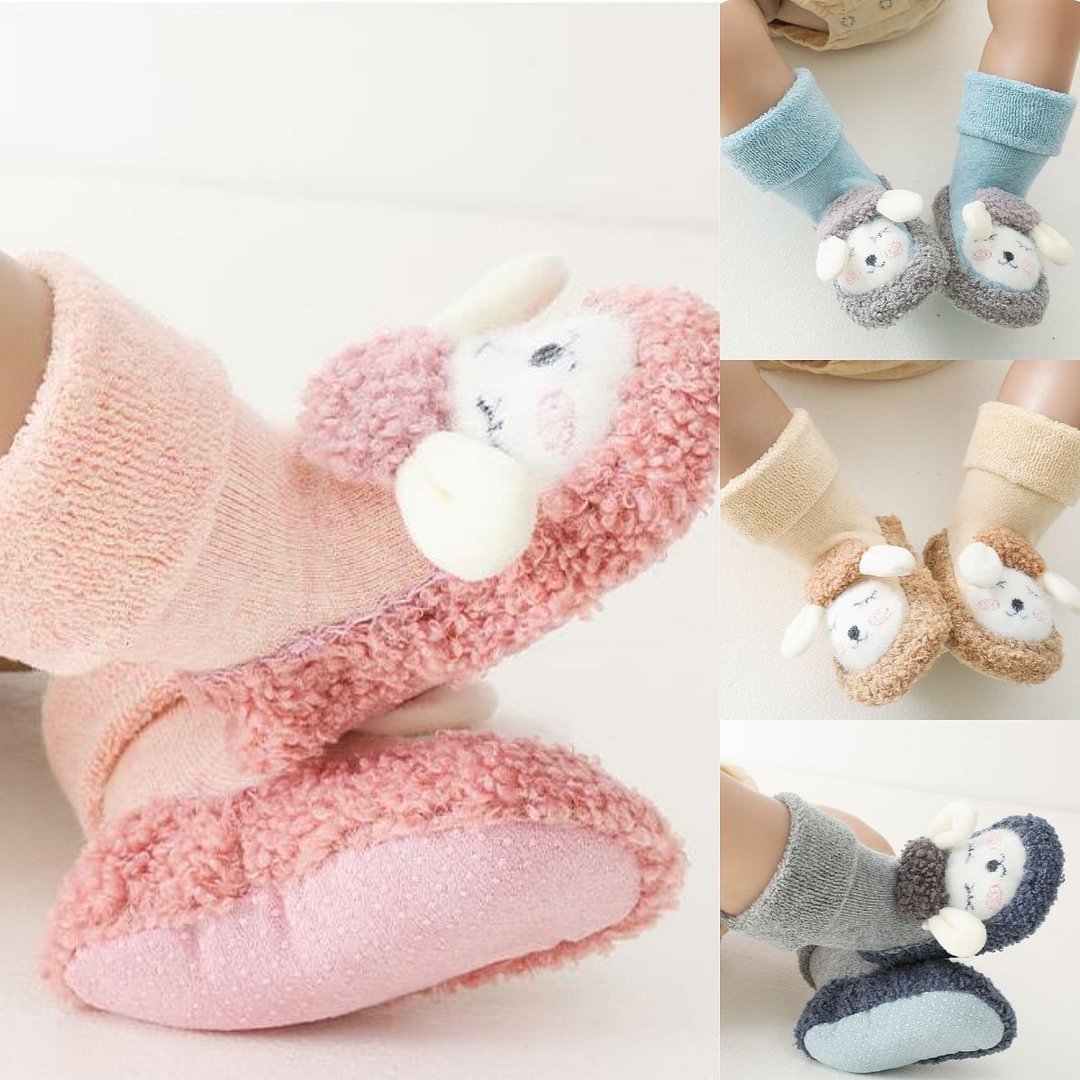 (🎁Christmas Hot Sale- 48% OFF🎁) Baby Cartoon Plush Cotton Toddler Shoes - Buy 2 Get EXTRA 5% OFF & FREE SHIPPING