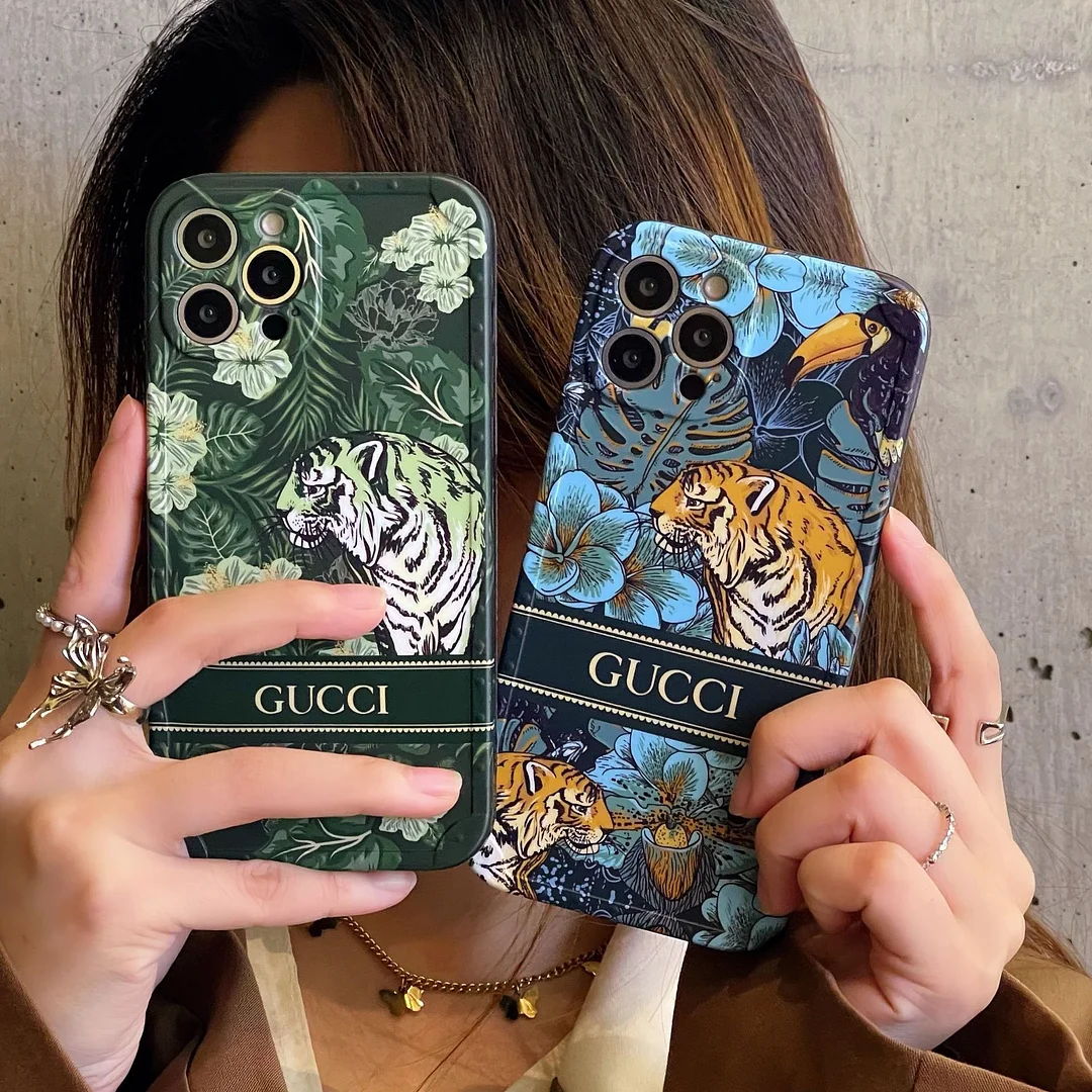 Tiger Floral Print Case