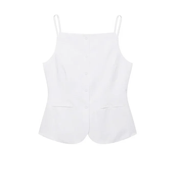 Nigikala Nigikala Women's Explosive Buckle Vest Top + Shorts Set