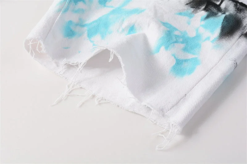 Purple Fashion Jeans 5065