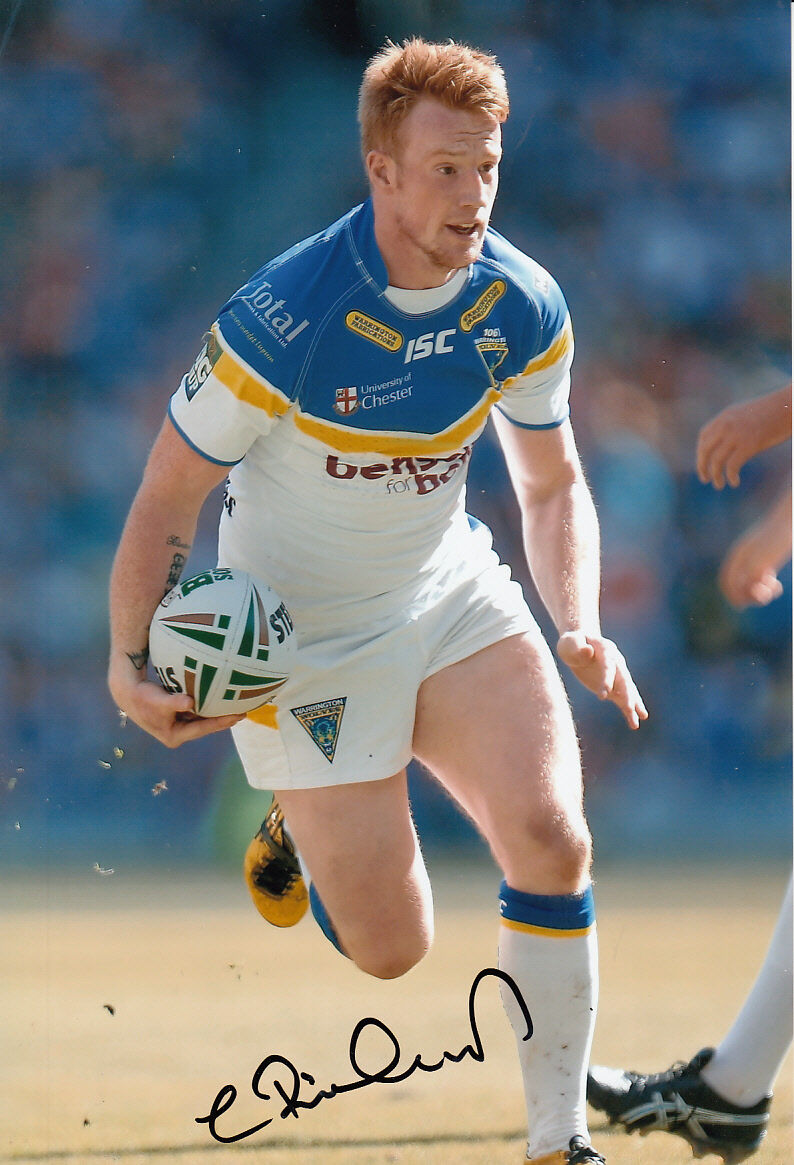 Warrington Wolves Hand Signed Chris Riley 12x8 Photo Poster painting 9.