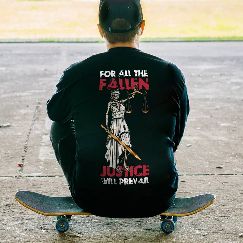 UPRANDY For All The Fallen Printed Casual Men's Sweatshirt -  UPRANDY
