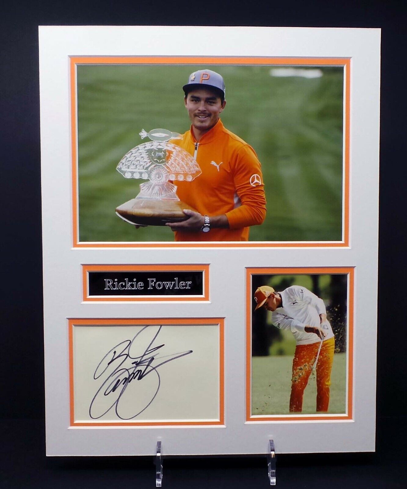 Rickie FOWLER Signed Mounted USA PGA TOUR Golf Golfer Photo Poster painting Display AFTAL RD COA