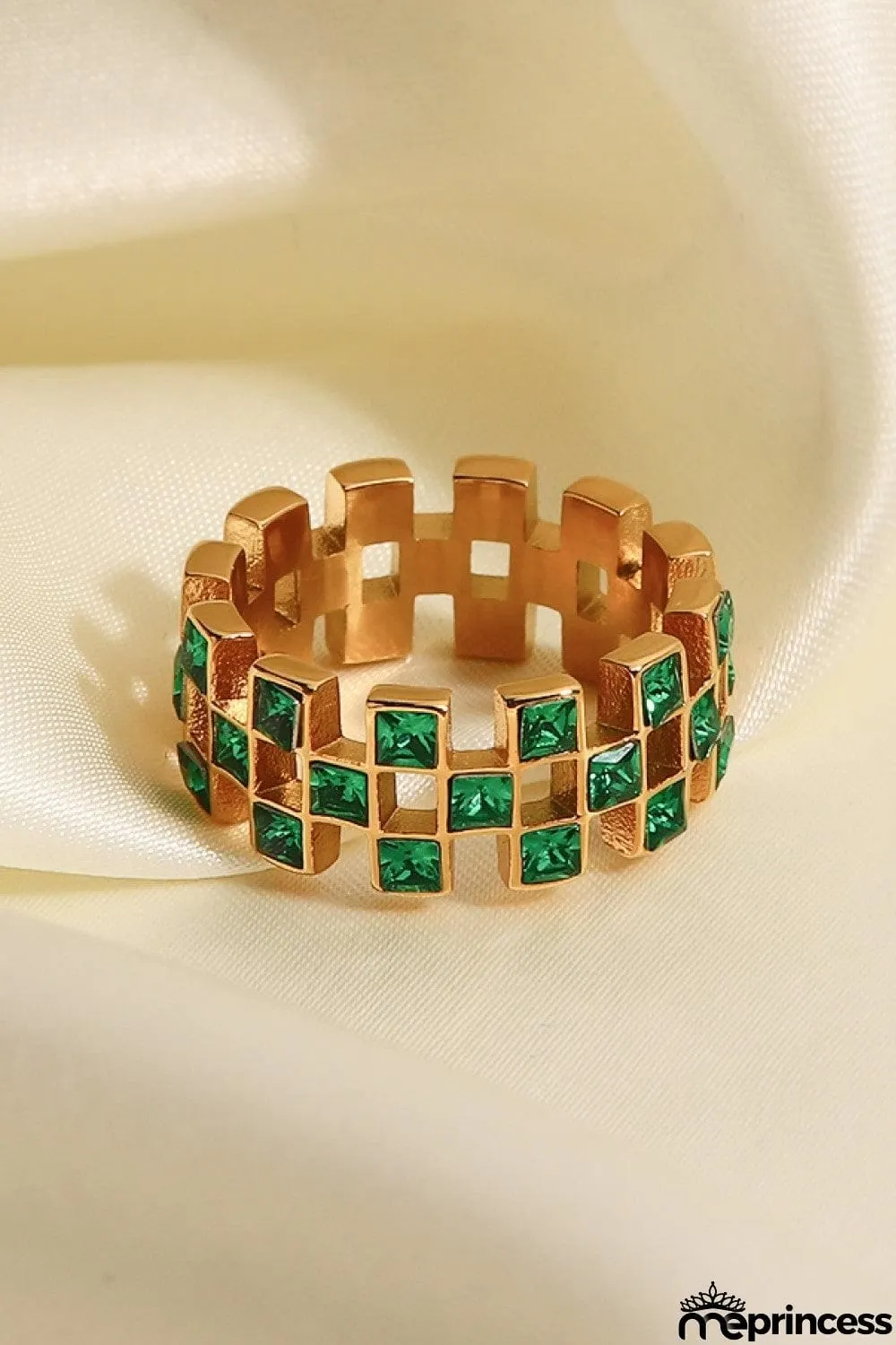 Contrast Stainless Steel 18K Gold-Plated Ring
