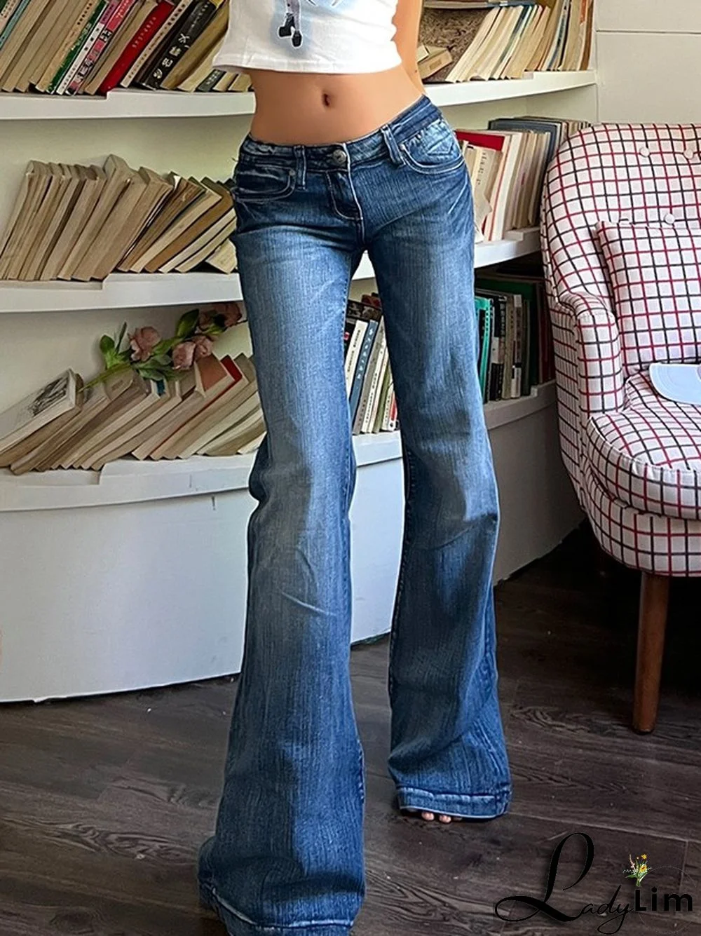 Vintage Denim Y2K Flare Leg Jeans