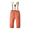 Kid Baby Boys Gentleman Suspenders Casual Long Pants