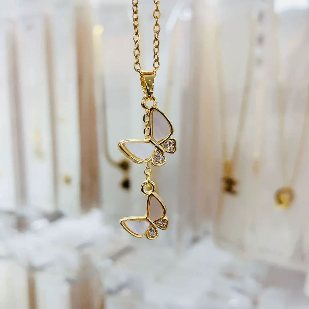 Butterfly Zirconia Necklace