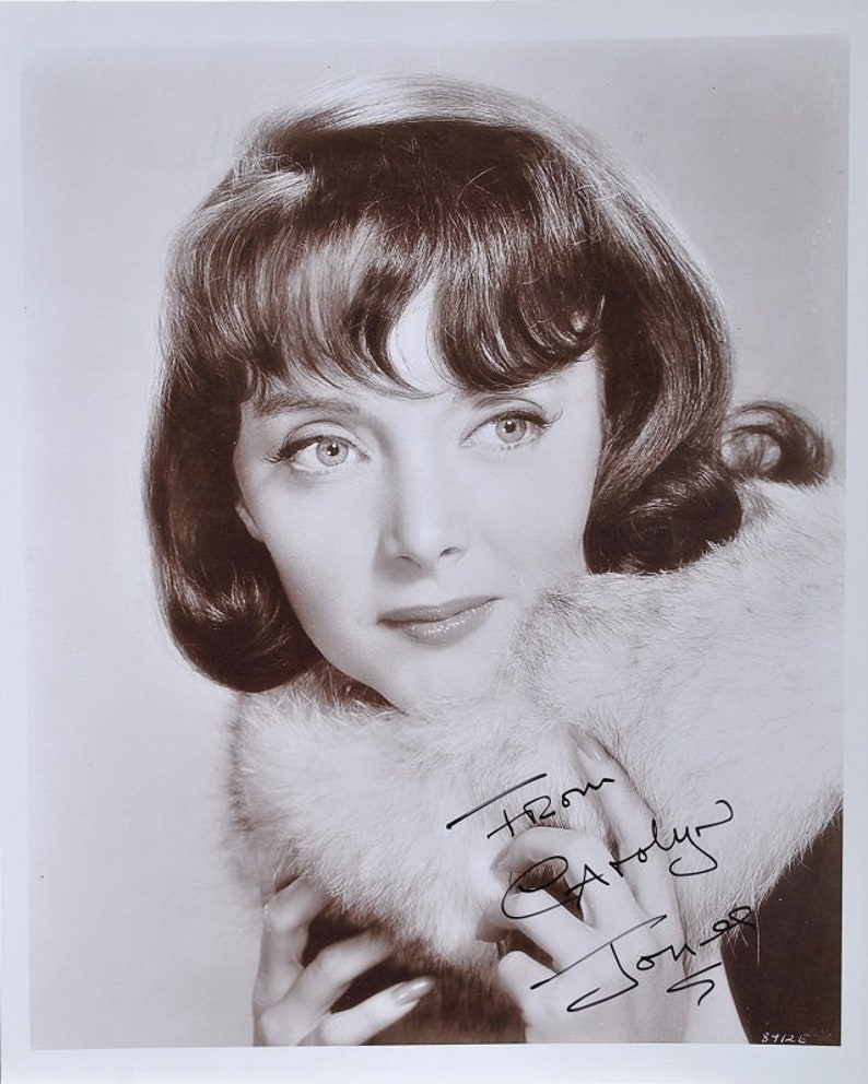 CAROLYN JONES SIGNED Photo Poster painting The Addams Family The Bachelor Party wcoa wcoa