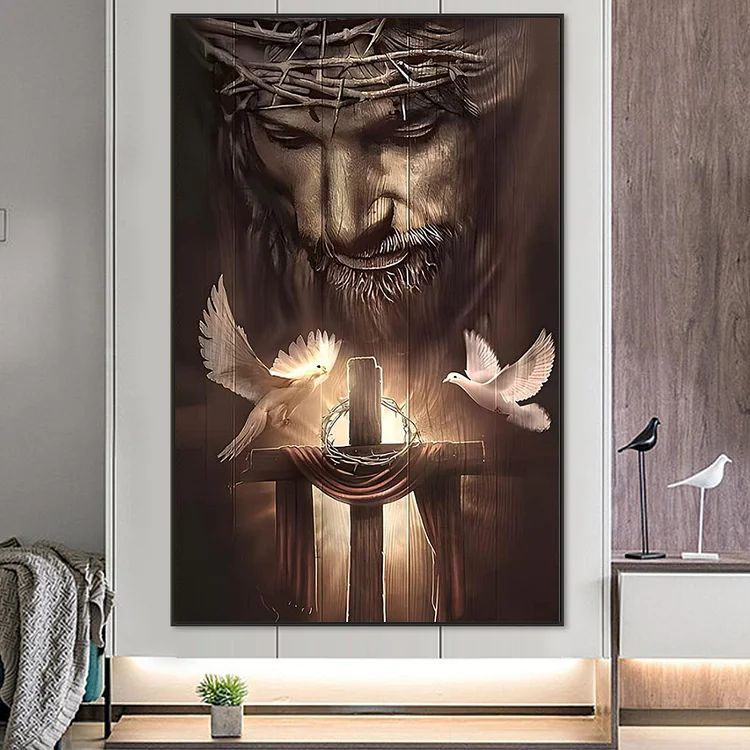 Jesus-Full Round Diamond Painting 40*80cm