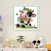 (Multi Style)Butterfly-Partial Embroidery 2 Strands 14CT Stamped Cross Stitch-45*35CM