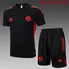 2025/2026 Bayern Munich pre-match training Black Shirt+Shorts 1:1 Thai Quality
