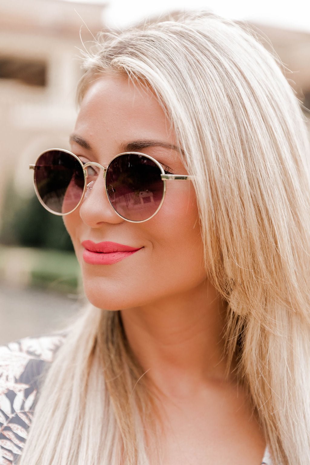 The Rest Of Today Gold Round Sunglasses shopify LILYELF