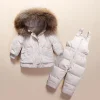 Baby Boy Girl Russia Winter Sets Warm Parka 2 Pcs