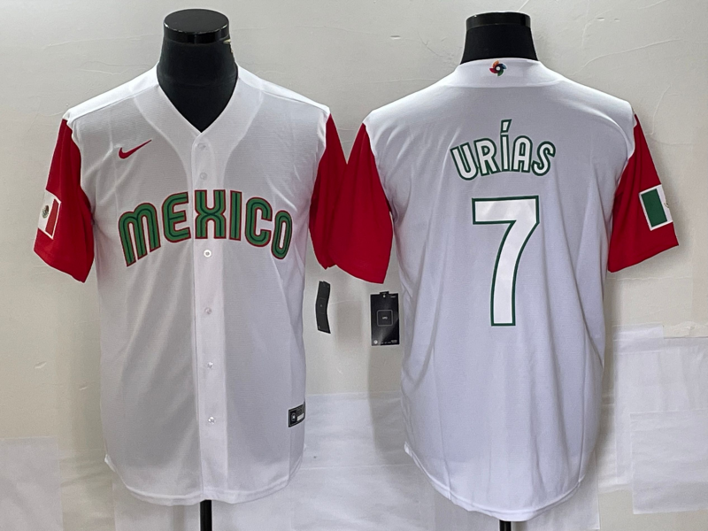 Men's 2023 World Baseball Classic #7 Julio Urias Mexico Jersey Black –  JerseyRooster