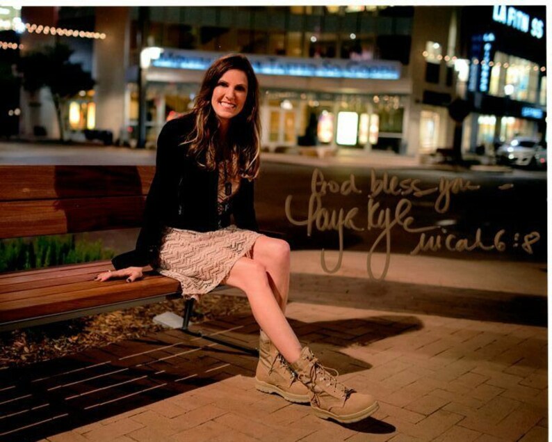 Taya kyle signed autographed Photo Poster painting widow of chris great content