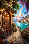Luxury AB Velvet Diamond Painting Kit - Landscape