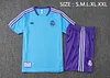 2025/2026 Real Madrid pre-match training Light Blue Shirt+Shorts 1:1 Thai Quality