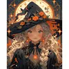 Halloween Witch-11CT Stamped Cross Stitch 40*50cm/15.75*19.69in tapestrymarket