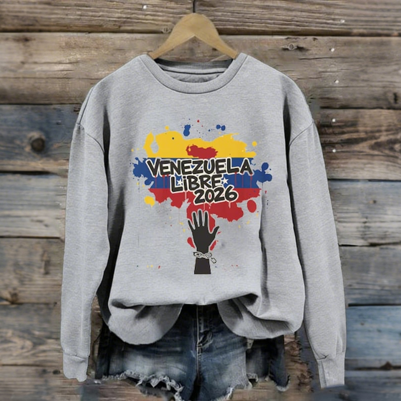 Maduro Arrested 2026 Venezuela Libre Women Sweatshirt artswardrobe