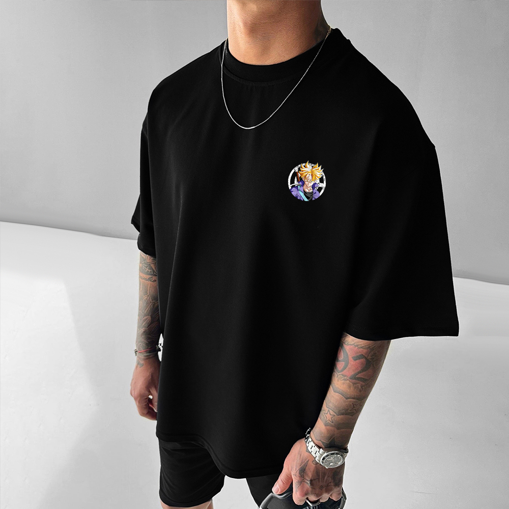 Unisex Oversized Dragon Ball Print T-Shirt