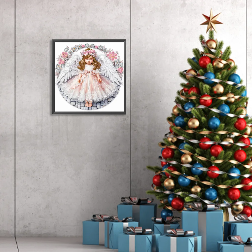 Diamond Painting - Partial Special Shaped Drill - Angel Child(Canvas|30*30cm)