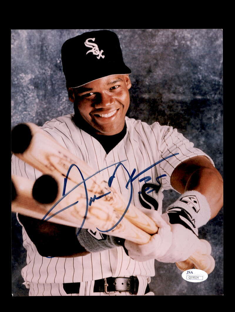 Frank Thomas JSA Coa Signed 8x10 Photo Poster painting Autograph