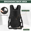 20L Taktischer Rucksack Milit&auml;r Daypack Wasserabweisend MOLLE Klein Reiserucksack Bundeswehr Sportrucksack Radrucksack f&uuml;r Herren Damen Fitness Radfahren Outdoor, Schwarz/Braun/Camo