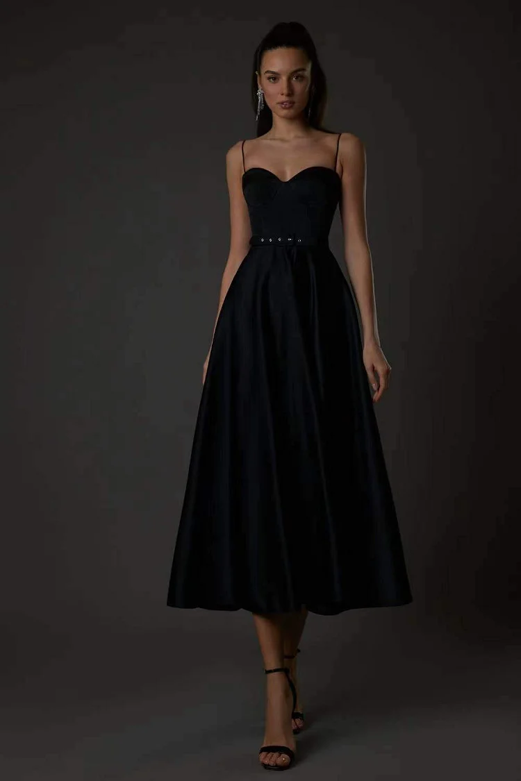 Promsstyle Elegant A-line tie up waist slip dress Prom Dress 2023