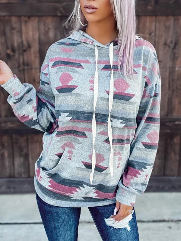 Women Casual Western Hoodie