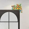 (US Local)Parrot Wooden Diamond Painting Door Topper Right Angle Sign for Party (Right)