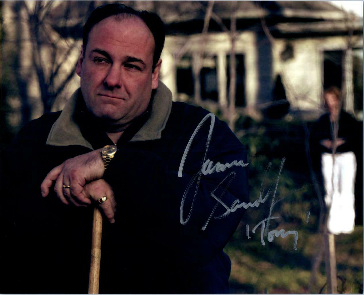 James Gandolfini Autographed Signed 8x10 Photo Poster painting ( The Sopranos ) REPRINT