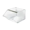 12" Acrylic Stacking Bin Display with Metal Hinged Lift-Open Lid