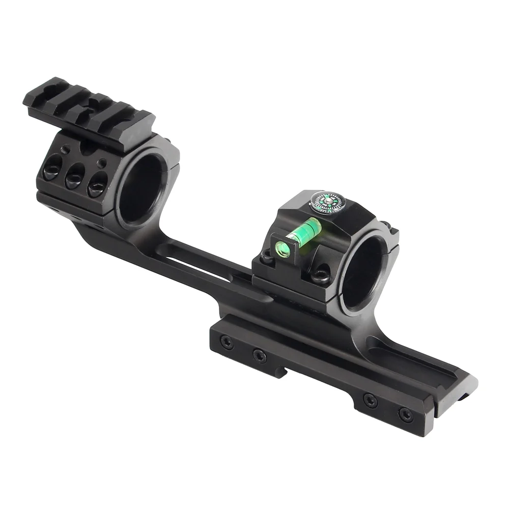 ohhunt ®25.4mm 30mm One Piece Rifle Scope Mount Top Mount Rail With Compass and Bubble Level For Picatinny Rail