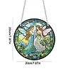 Diamond Painting Acrylic Stained Glass Fairy Hanging Pendant