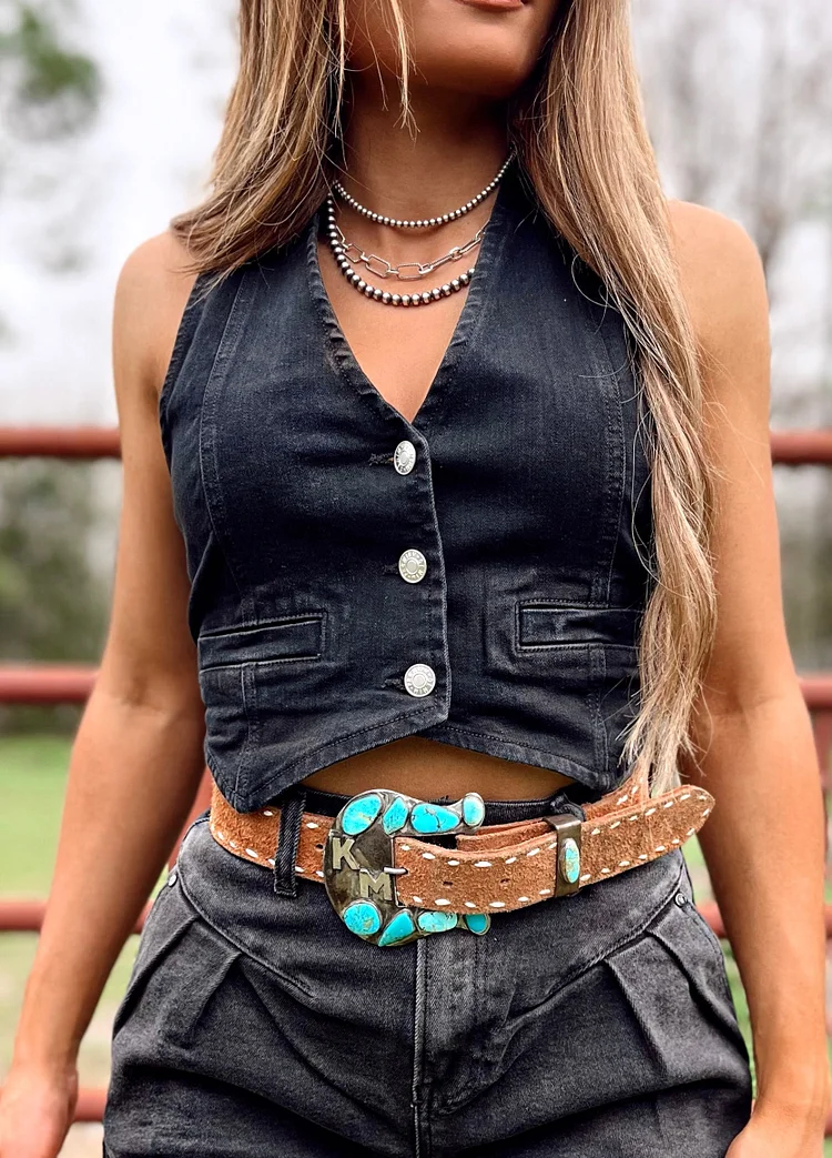 The Pamela Vest—Black