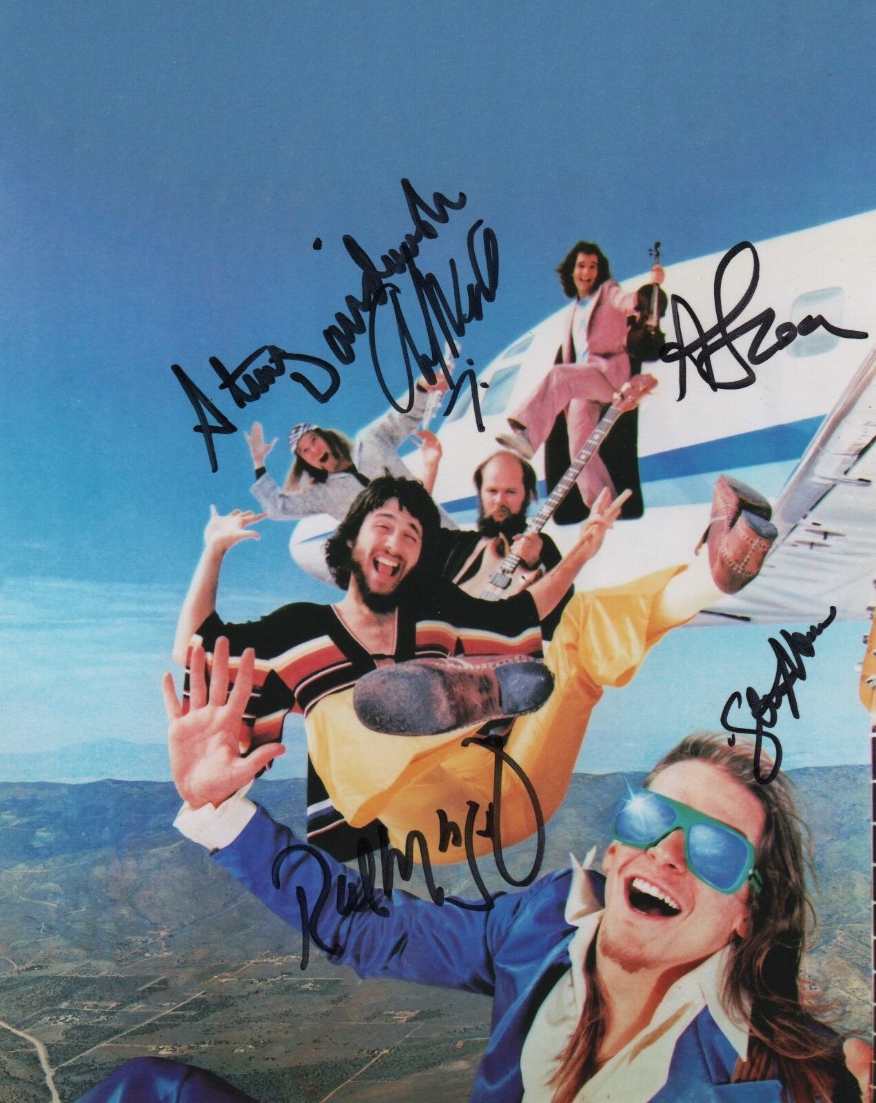 Dixie Dregs REAL hand SIGNED Photo Poster painting #2 COA Autographed by 5 members