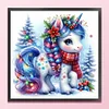 Christmas Unicorn-14CT Counted Cross Stitch 40*40cm/15.75*15.75in